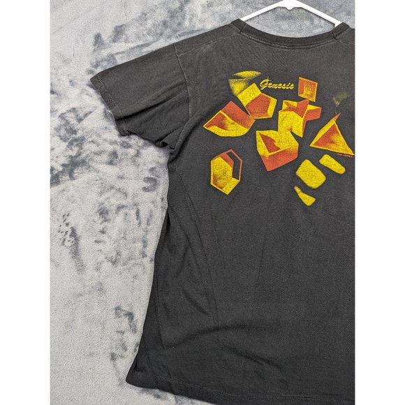 VTG Genesis Concert Shirt Mens LG '83 '84 Tour Single Stitch Classic Rock Black - Picture 9 of 15